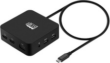 Adesso USB-C Hub Docking Station HDMI VGA RJ45 USB SD TF Audio 65W Charging Dock picture