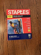 Staples High Gloss Photo Paper 8.5” X 11” Standard 26 Sheets Open Box picture