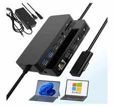 Expansion Dock Dual HDMI+VGA Dock Works with Microsoft Surface Devices 12 in 1 T picture