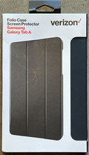 Verizon Folio Case & Screen Protector for Samsung Galaxy Tab A 8.0(8 inch) Black picture