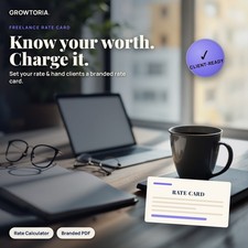 Freelance Rate Card Generator Hourly Day Rate Calculator Pricing Tool Designer picture