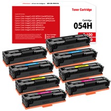 8PK CRG-054H Toner Cartridge Compatible for Canon imageCLASS LBP642Cdw LBP620 picture