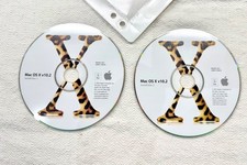 Vintage 2002 Apple Mac OS X v10.2 Jaguar Install Disks 1 & 2 RUNS 2Z691-3705-A picture
