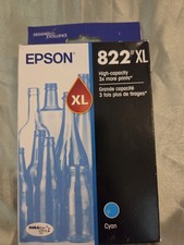 Epson 822XL DURABrite Ultra Ink High Capacity Cyan Cartridge Exp 12/28 Supply picture