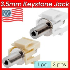 3.5mm Keystone Jack Coupler Stereo Audio Cable Adapter Female 3.5mm Coupler picture