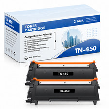 TN450 Toner Black Cartridge 2-Pack Replacement For HL-2270DW/2275DW MFC-7860DW picture