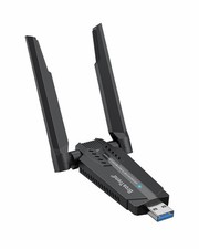 Panda Wireless PAU0F AXE3000 Wi-Fi 6E Tri-Band USB 3.0 PC Adapter Black picture