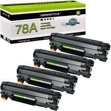 greencycle 4 PK Compatible Black Laser Toner Cartridges Replacement for HP CE... picture