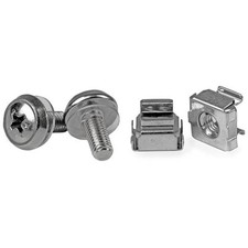 StarTech.com 50 Pkg M5 Mounting Screws and Cage Nuts for Server Rack Cabinet picture