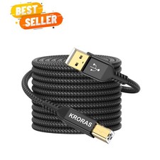 USB 2.0 Printer Cable 20 feet, USB Type A Male to B Male Scanner Cord High Sp... picture