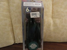 QVS Premium VGA/QXGA Cable #CC388B-06 - 6 ft Triple Shielded VGA/SVGA Prem Cable picture