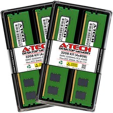 A-Tech 32GB 4x 8GB PC5-41600 DDR5 5200 MHz Non-ECC DIMM Desktop Memory RAM x4 picture