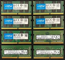 LOT OF 8 | 8GB PC4 SODIMM MIXED BRAND/SPEED 2400/2400T/2666V Laptop RAM picture