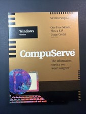 CompuServe Membership Kit Windows 1994 Open Box picture