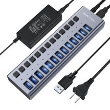ACASIS Powered USB 3.0 Hub 13 Ports Individual On/Off for PC Mac Laptop Desktop picture