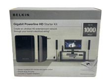 Belkin F5D4076 Gigabit Powerline HD Starter Kit 1000Mbps Ethernet picture