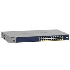 NETGEAR 26P PoE Gigabit Ethernet Smart Switch (GS724TP) - Managed, 24 x 1G USED picture
