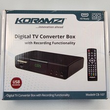 Koramzi CB-107 Digital TV Converter Box with USB Recording and Remote picture