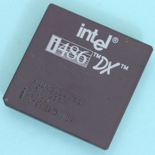 Intel 486 DX 33Mhz Ceramic CPU Processor SX729 A80486DX-33 PGA168 picture