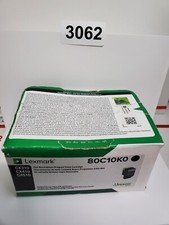 New Lexmark 80C10KO Black  Toner Cartridge expired read* picture