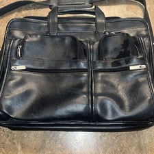 US LUGGAGE Laptop Bag VINTAGE LEATHER. SO MUCH Room.LAPTOP WILL NEVER EVER BREAK picture