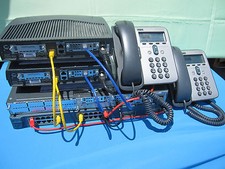 Cisco CCENT CCNA CCNP Basic Voice + QoS Lab Kit CME Phones Voice Traffic QoS Lab picture