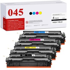 045 045H Toner Cartridge Set High-Yield 4-Pack(BK/C/M/Y) Replacement picture
