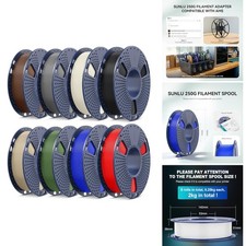 PLA Filament 1.75mm 8-Color 2kg Total Bundle, 250g Spools, Tangle-Free Smooth picture