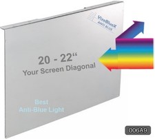 Anti-Blue Light Monitor Screen Protector VizoBlueX 20-22in 19.5 x 12.1 #R040 picture