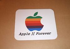 Apple Computer Rainbow Apple Logo Apple II Forever Mouse Pad picture
