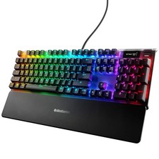 SteelSeries Apex 7 Mechanical Gaming Keyboard – OLED Smart Display – USB Pass... picture