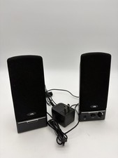 Creative Computer Speakers Pair Wired w/ Power Adapter Audio Cable H1 picture