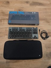 Logitech G915 TKL Wireless Gaming Keyboard RGB GL Tactile Black Used Carry Case picture