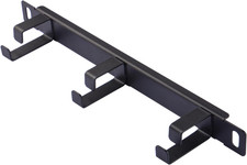10 Inch 0.5U Metal Horizontal Rackmount Cable Manager with 3 D-Ring picture