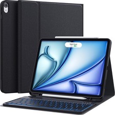 CHESONA for iPad Air 13 Inch Case with Detachable Magnetic Wireless Keybaord picture