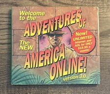 AOL CD-ROM Disc Welcome To Adventures of America Online 3.0 Indiana Jones Themed picture