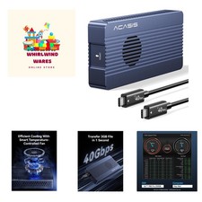 Effortless Data Transfer: Portable 40Gbps M.2 NVMe SSD Enclosure with Cooling picture