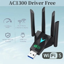 1300Mbps Wireless Dual Band USB 3.0 WiFi 2.4G/5G Network Adapter Dongle for PC` picture