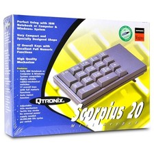 Qtronix Scorpius 20 17-Key USB Numeric Mini Keypad (Gray) BRAND NEW RETAIL BOX picture