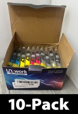 10-Pack Uniwork 252XL Reman. Ink For Epson: Cyan Magenta Yellow Black Exp 11/20 picture