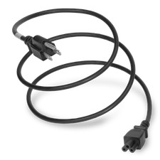 10 Pack of NEMA 5-15P to C5 10A 125V 18/3 SVT Power Cord - Black - 3ft picture