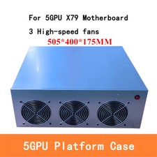 5 GPU server case house machine platform for X79 motherboard case with 3 fans picture