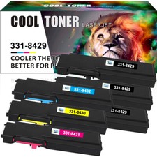 C3760 Black & Color Toner Cartridge Set for Dell C3760dn C3760n C3760dnf C3765dn picture
