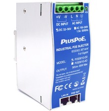 Industrial Gigabit PoE++ Injector, IEEE 802.3BT/at/af Compliant, PoE (15.4W) picture