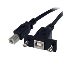 StarTech 3 ft Panel Mount USB Cable B to B - F/M - Cable for Storage Enclosur... picture