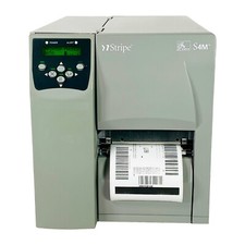 TESTED Zebra Stripe S4M Direct Thermal Barcode Label Printer LAN Serial USB picture
