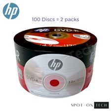100 HP DVD DVD-R Logo Disc 16X Blank media 4.7GB/120Min 2pk of 50 -SAME DAY SHIP picture