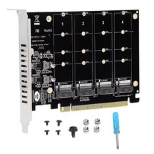 M.2 NVME SSD To PCIE X16 Adapter 4 Port NVMe To PCI-e Host Expansion Card Part picture