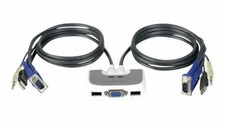 IOGEAR GCS632U 2-Port VGA USB Compact KVM Switch Box picture