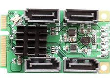 SYBA SI-MPE40125 4 Port SATA III Mini PCI-e Expansion Card Marvel 9215 Chipset picture